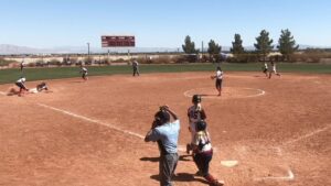 2021-03-28 Bracket 3 - Maddie McSorley throws out runner