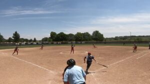 2021-06-30 Pool 4 - Renay Chavez Slaps up the middle for a Single