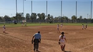 2022-06-12 Game 4 - Olivia Oskorus Running Catch (and almost gets the runner)