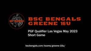 BSC Bengals Greene PGF Qualifier May 2023 Short Game (no sound)