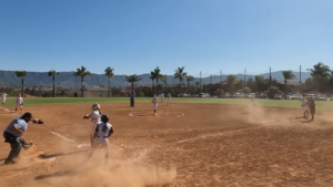 2023-06-18 Game 3 – Marley Tisdale & Renay Chavez get the runner going home